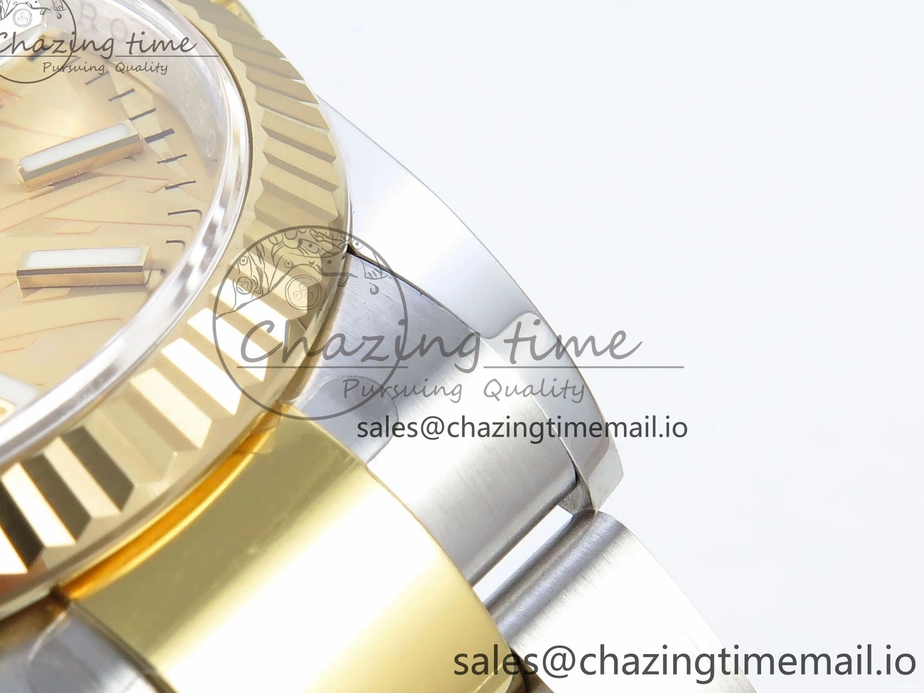 126233 Edition YG Dial 36 A3235 Bracelet on YG Best Leaf SS Stick Oyster DateJust EWEF 0505